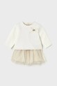 Φόρεμα και πουλόβερ Mayoral Newborn στρογγυλό μπεζ 2808.2G.Newborn.9BYA