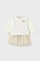 Mayoral Newborn rochie si pulover mini bej 2808.2G.Newborn.9BYA
