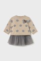 Mayoral Newborn rochie si pulover mini bej 2808.2G.Newborn.9BYA
