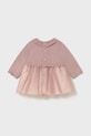 Бебешка рокля Mayoral Newborn 2815.2J.Newborn.9BYA розов AW25