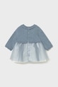 Dziewczynka Mayoral Newborn sukienka niemowlęca 2815.2J.Newborn.9BYA niebieski