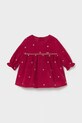 Mayoral Newborn rochie de catifea pentru bebeluși mini rosu 2820.1M.Newborn.9BYA