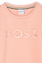 BOSS sukienka dziecięca z bawełną pomarańczowy J52409.156.162