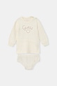 Guess sukienka niemowlęca aplikacja beżowy A5BK10.Z0850.9BYA