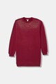Guess rochie din bumbac pentru copii midi burgundia J5BK07.KAV34.9BYA