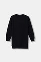 Guess sukienka bawełniana dziecięca J5BK07.KAV34.9BYA czarny AW25