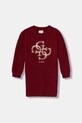 Dievčenské šaty Guess pletenina burgundské K5BK06.Z3220.9BYA