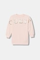 Guess sukienka bawełniana dziecięca długi różowy K5BK10.KAD74.9BYA