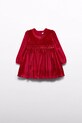 Бебешка рокля от кадифе Abel&Lula трикотаж червен 5508.10.Baby.9BYA
