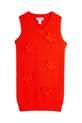 Mini Rodini sukienka dziecięca z bawełną 25750104 czerwony AW25