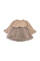 Donsje sukienka dziecięca z dodatkiem wełny Paulien Dress 4103200.98.140 beżowy AW25