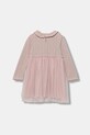 United Colors of Benetton sukienka dziecięca 4JACGV02J.P.seasonal różowy AW25