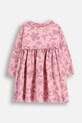 Detské bavlnené šaty Coccodrillo ZC5129101TGN ružová AW25
