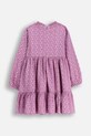 Coccodrillo sukienka wiskozowa dziecięca ZC5128101WGK fioletowy AW25