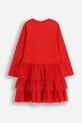 Coccodrillo sukienka z bawełną dziecięca ZC5129101MER czerwony AW25