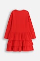 Coccodrillo sukienka z bawełną dziecięca ZC5129102MER czerwony AW25