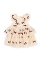 Konges Sløjd sukienka dziecięca YVONNE FAIRY DRESS rozkloszowany beżowy KS102156.9BYA