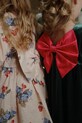 Konges Sløjd sukienka bawełniana dziecięca AVI LS BOW DRESS GOTS KS104203.9BYA