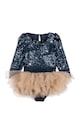 Konges Sløjd vestito bambina BALLERINA GLITTER DRESS KS104208.9BYA blu navy AW25
