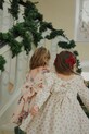 Dětské bavlněné šaty Konges Sløjd CIANNA LS BOW DRESS GOTS KS104262.9BYA