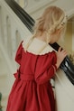 Детска памучна рокля Konges Sløjd COEUR COLLAR DRESS GOTS KS104266.9BYA