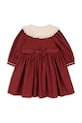 Момиче Детска памучна рокля Konges Sløjd COEUR COLLAR DRESS GOTS KS104266.9BYA червен