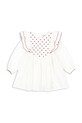 Konges Sløjd sukienka bawełniana dziecięca COEUR DRESS GOTS KS104268.9BYA biały AW25