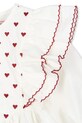 Konges Sløjd sukienka bawełniana dziecięca COEUR DRESS GOTS KS104268.9BYA biały