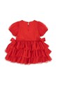 Dziewczynka Konges Sløjd sukienka dziecięca FAY DRESS GRS KS104296.9BYA czerwony