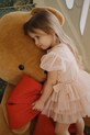 Konges Sløjd sukienka dziecięca FAY DRESS GRS rozkloszowany różowy KS104296.9BYA