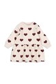 Konges Sløjd sukienka dziecięca LOU SWEAT DRESS OCS rozkloszowany beżowy KS104344.9BYA