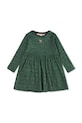Konges Sløjd sukienka dziecięca ROLI DRESS rozkloszowany zielony KS104415.9BYA