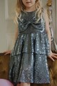 Konges Sløjd sukienka dziecięca ROSIE DRESS rozkloszowany niebieski KS104421.9BYA