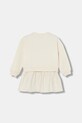 United Colors of Benetton sukienka dziecięca 345ZGV02L.P.Seasonal beżowy AW25