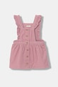 United Colors of Benetton sukienka bawełniana niemowlęca bawełna różowy 4O5GAT01K.W.Seasonal