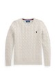 Polo Ralph Lauren pulover de bumbac uni alb 323702674024