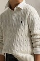 Бавовняний светр Polo Ralph Lauren 323702674024 білий