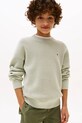 Хлопковый свитер Tommy Hilfiger остальные бирюзовый KB0KB09756.9BYA