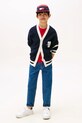 Chłopiec Tommy Hilfiger kardigan bawełniany dziecięcy KB0KB09757.122.9BYA granatowy