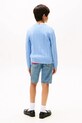 Detský bavlnený sveter Tommy Hilfiger modrá KB0KB09753.104.122.9BYA