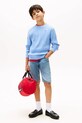 Băieți Tommy Hilfiger pulover de bumbac pentru copii KB0KB09753.128.176.9BYA albastru
