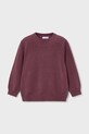 Mayoral pulover de bumbac pentru copii uni burgundia 311.5E.Mini.9BYA