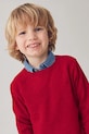 Mayoral pulover de bumbac pentru copii uni rosu 323.5A.Mini.9BYA