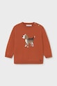 Mayoral sweter z domieszką wełny dziecięcy z domieszką wełny pomarańczowy 2343.3D.Baby.9BYA