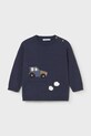 Mayoral sweter z domieszką wełny dziecięcy z domieszką wełny granatowy 2343.3D.Baby.9BYA