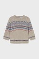 Mayoral pulover din amestec de lână pentru bebeluși cu modele bej 2344.3E.Baby.9BYA