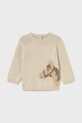 Mayoral sweter z domieszką wełny dziecięcy 2345.3E.Baby.9BYA beżowy AW25