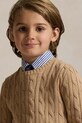 Βαμβακερό πουλόβερ Polo Ralph Lauren καφέ 322702674082