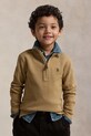 Polo Ralph Lauren sweter bawełniany dziecięcy bawełna brązowy 322953023009