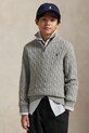 Polo Ralph Lauren maglione in cotone altro grigio 323868894010